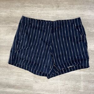 Nautica Blue Striped Shorts Size 12 Boat Shorts Pretty Summer Beach Lake